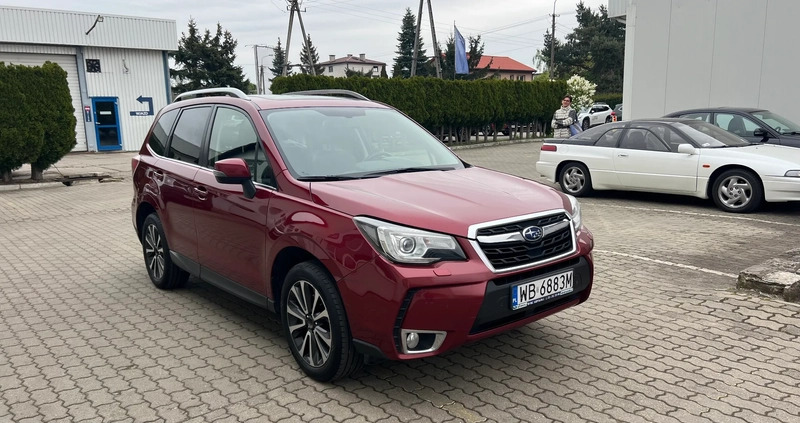 Subaru Forester cena 76500 przebieg: 215000, rok produkcji 2016 z Warszawa małe 154